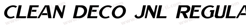 Clean Deco JNL Regular字体转换